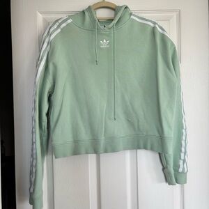 adidas Mint Green Hoodie with White Logo